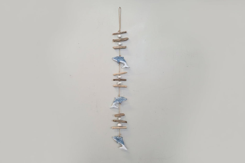 Hanging Mobile Driftwood 100cm - Dolphins Wall Art, Affirmations & Hangings at World Of Decor NZ