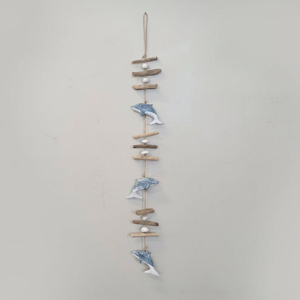 Hanging Mobile Driftwood 100cm - Dolphins Wall Art, Affirmations & Hangings at World Of Decor NZ