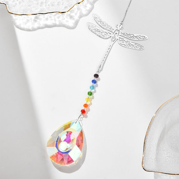 Hanging Sun Catcher - Dragon Fly CRYSTAL at World Of Decor NZ