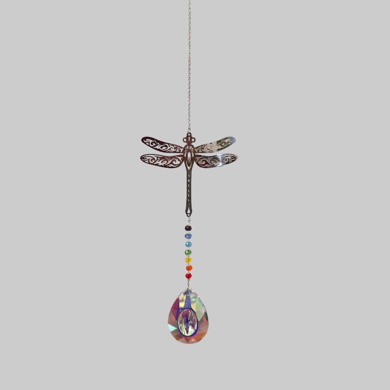 Hanging Sun Catcher - Dragon Fly CRYSTAL at World Of Decor NZ
