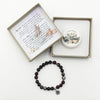 Herbal Therapy Perfumed Bracelet Agarwood and Black Obsidian with TOL Charm JEWELLERRY at World Of Decor NZ
