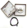 Herbal Therapy Perfumed Bracelet Frankincense and Amethyst with TOL Charm JEWELLERRY at World Of Decor NZ