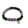 Herbal Therapy Perfumed Bracelet Frankincense and Amethyst with TOL Charm JEWELLERRY at World Of Decor NZ