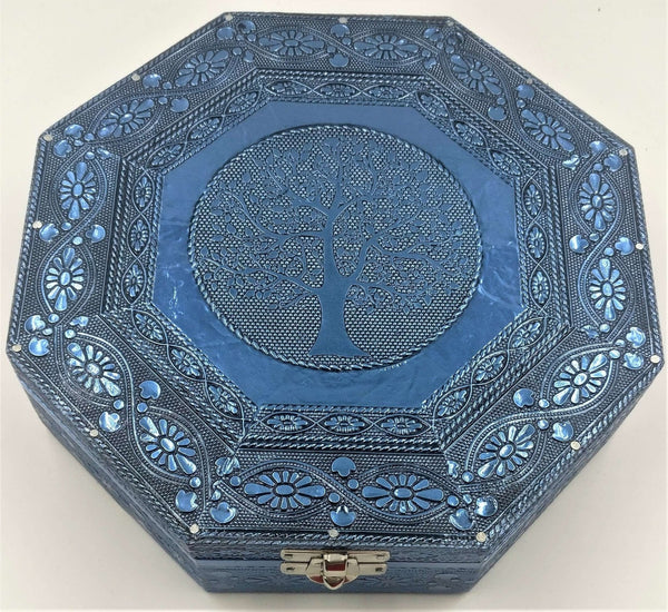 Hexagon Jewellery Box Tree of Life SPIRITUAL, HEALTH & BEAUTY at World Of Decor NZ