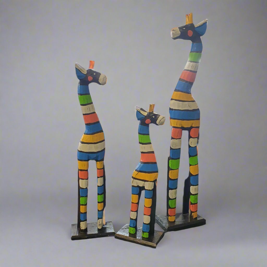 Hunder Giraffe set 3 SCULPTURE/ORNAMENT & ANIMAL at World Of Decor NZ