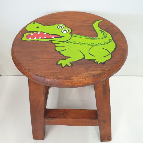 Kids Stool - Happy Crocodile Furniture at World Of Decor NZ