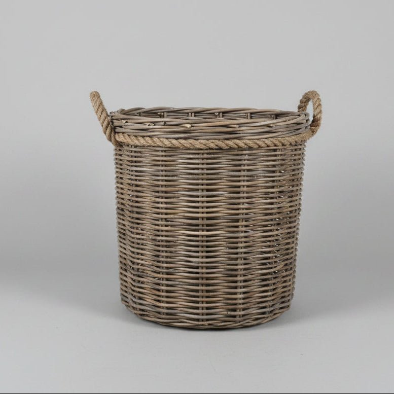 Kubu Round Cane Log Basket-Small BASKET at World Of Decor NZ