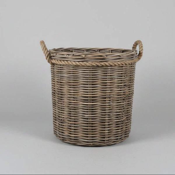 Kubu Round Cane Log Basket-Small BASKET at World Of Decor NZ