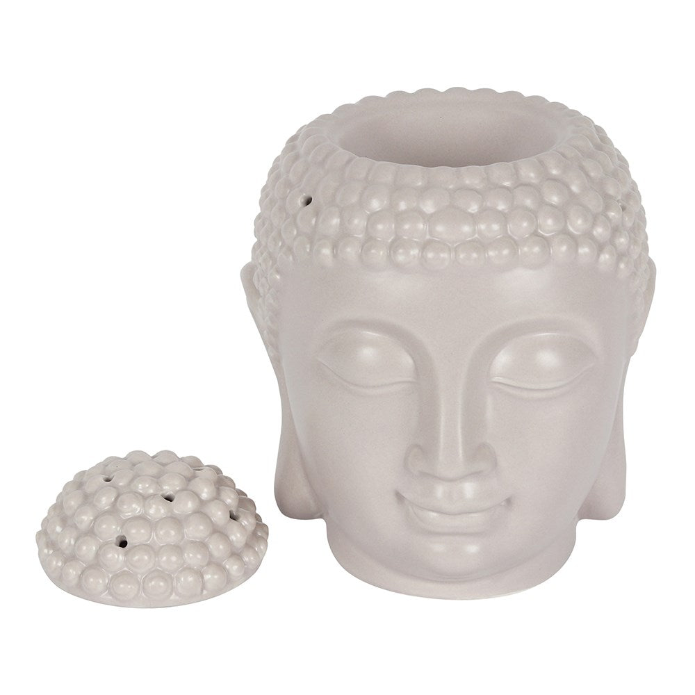 Large Grey Buddha Head Oil Burner Aroma Diffuser,Air Humidifier,Essential at World Of Decor NZ