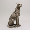 Leopard Satute Sitting 74cm SCULPTURE/ORNAMENT & ANIMAL at World Of Decor NZ