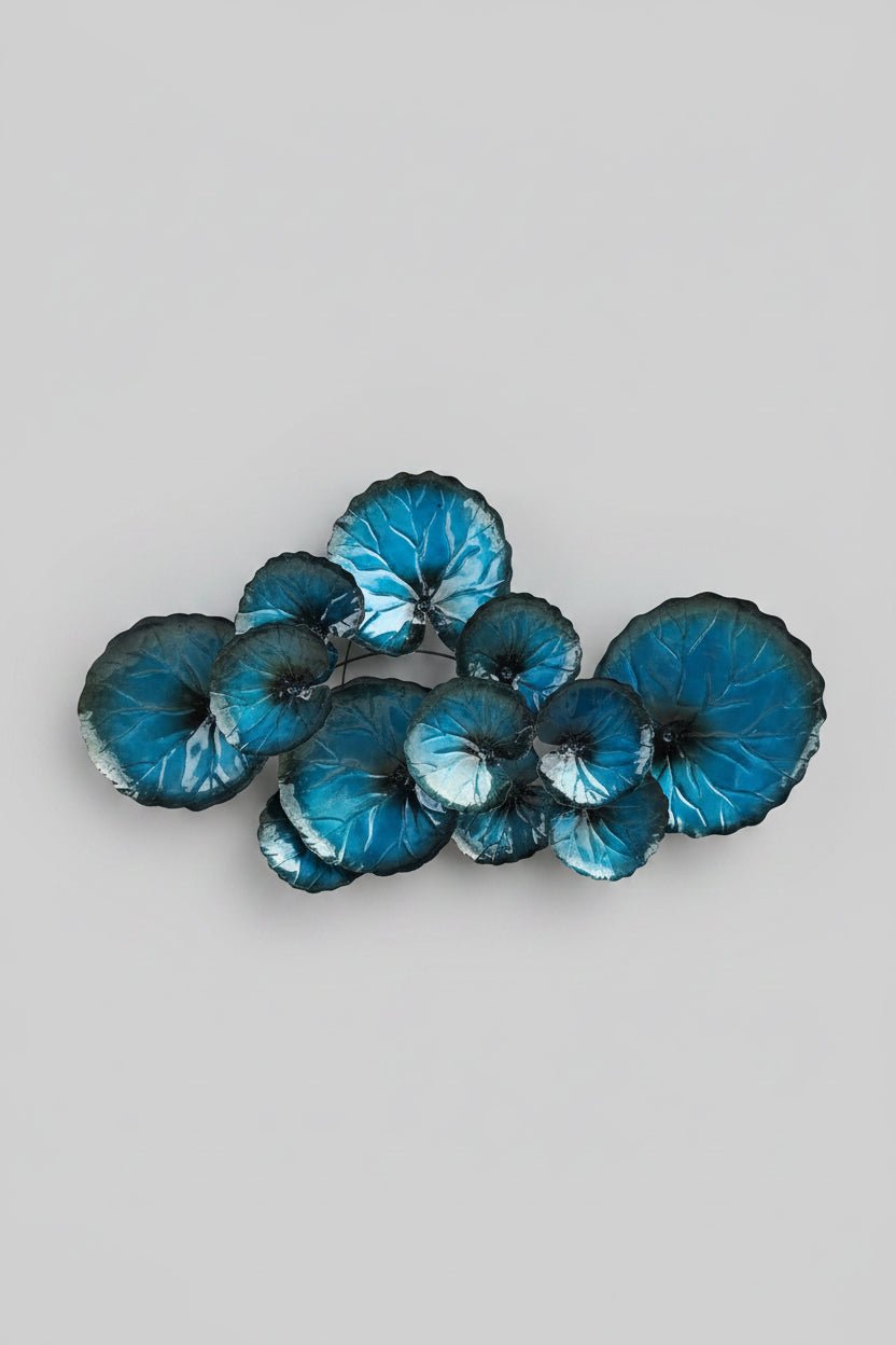 Lotus Leaf Wall Art-Blue Wall Art, Affirmations & Hangings at World Of Decor NZ