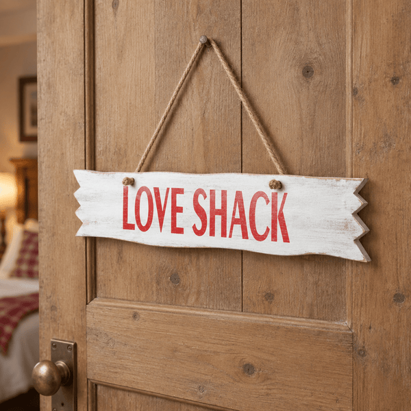 Love Shack Sign WALLHANGING at World Of Decor NZ