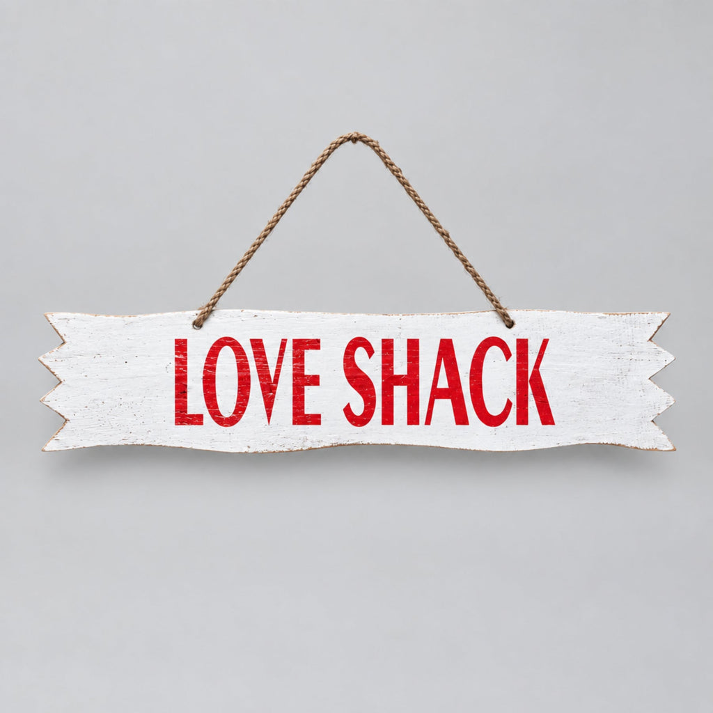 Love Shack Sign WALLHANGING at World Of Decor NZ