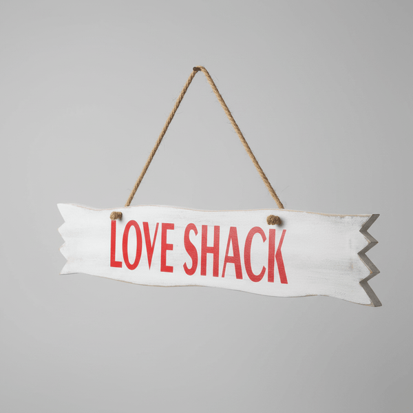 Love Shack Sign WALLHANGING at World Of Decor NZ