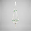 Macrame Pot Plant Hanger-Green Color Bead Pot Plant Hangers & Holders at World Of Decor NZ