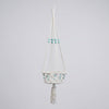 Macrame Pot Plant Hanger-Turquoise Color Bead Pot Plant Hangers & Holders at World Of Decor NZ