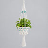 Macrame Pot Plant Hanger-Turquoise Color Bead Pot Plant Hangers & Holders at World Of Decor NZ