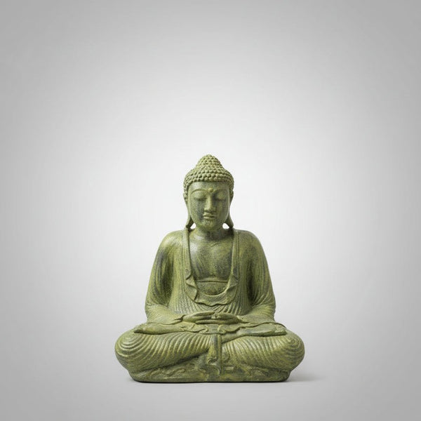 Meditation Buddha 40cm - Greenwash BUDDHA at World Of Decor NZ
