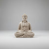 Meditation Buddha 40cm - Rustick White BUDDHA at World Of Decor NZ