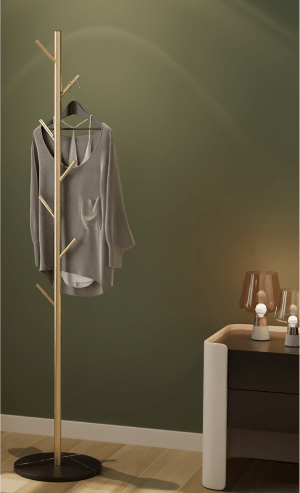Metal Coat Stand - Gold METAL/CAST IRON at World Of Decor NZ