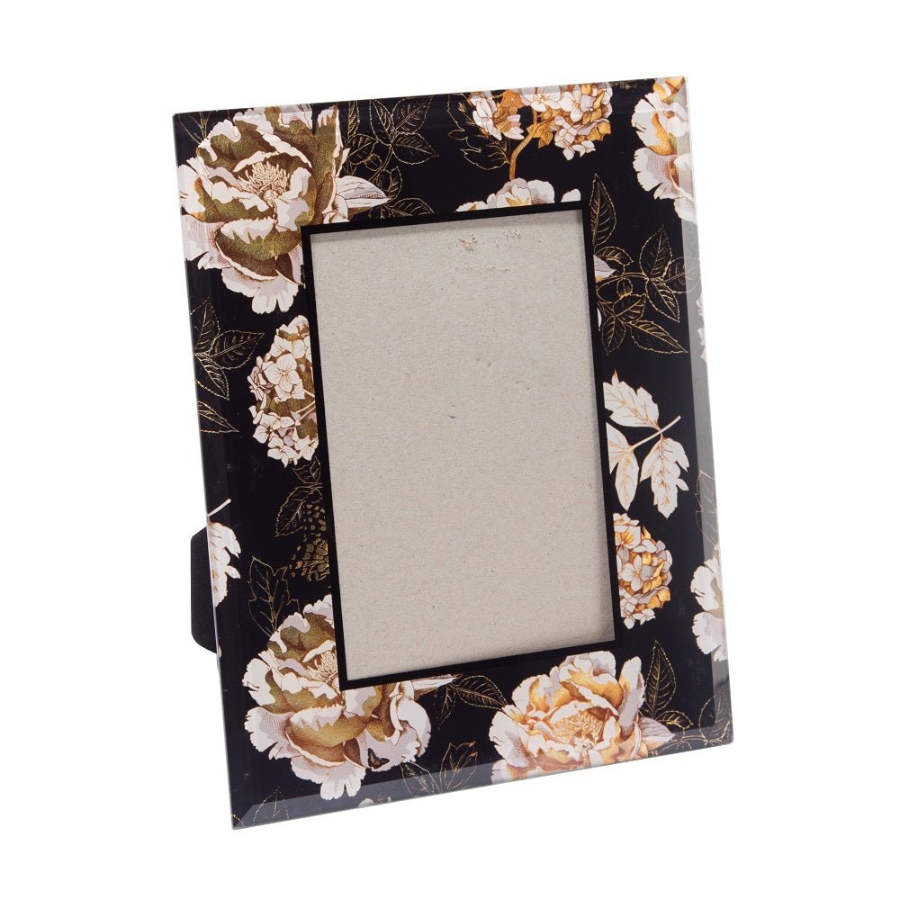 Metallic Flowers Photo Frame* FRAME at World Of Decor NZ