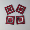 Mosaic Coaster S/4 - Red COASTER at World Of Decor NZ