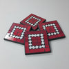 Mosaic Coaster S/4 - Red COASTER at World Of Decor NZ