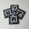 Mosaic Coaster S/4 - Silver & Black COASTER at World Of Decor NZ