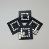 Mosaic Coasters S/4 - Black COASTER at World Of Decor NZ