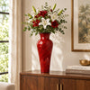 Mosaic Inlay Vase 60cm-Red VASES at World Of Decor NZ