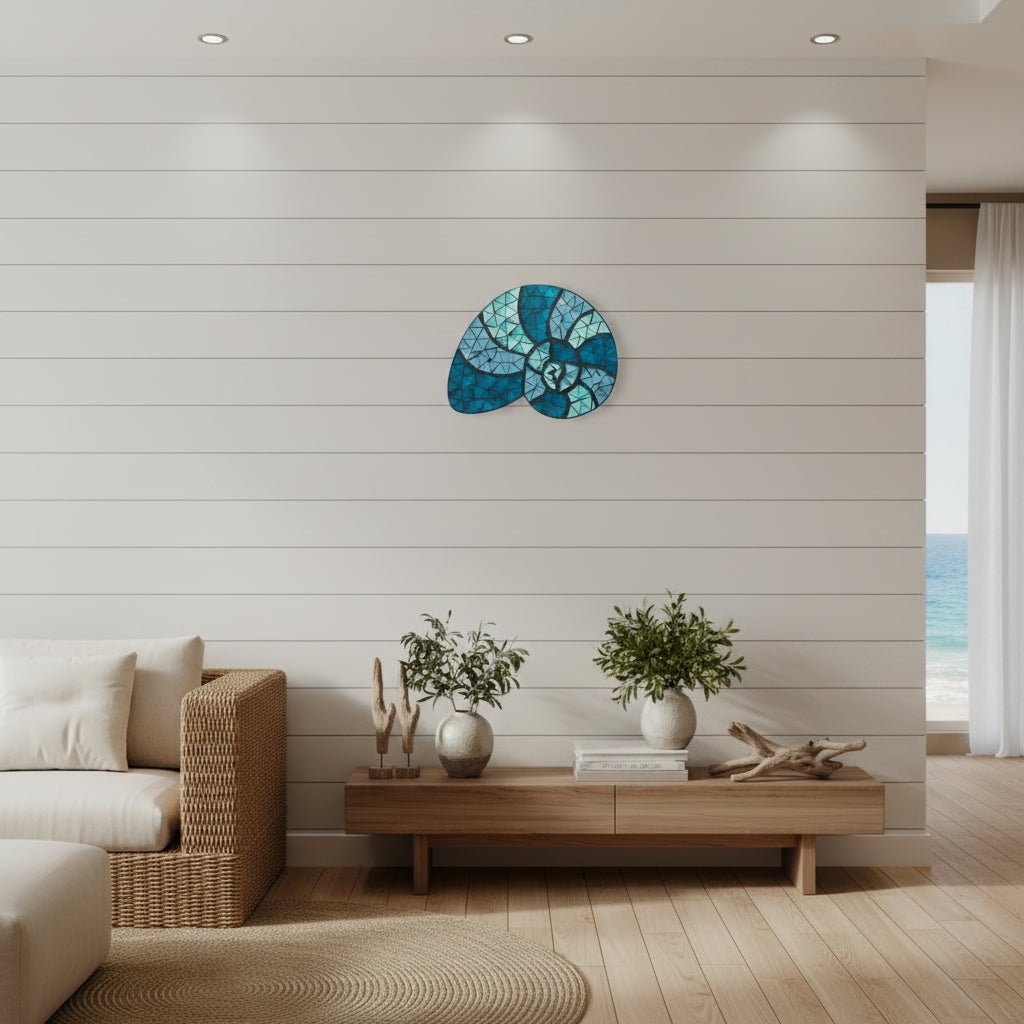 Mosaic Wall Hanging-Sea Snail Wall Art, Affirmations & Hangings at World Of Decor NZ