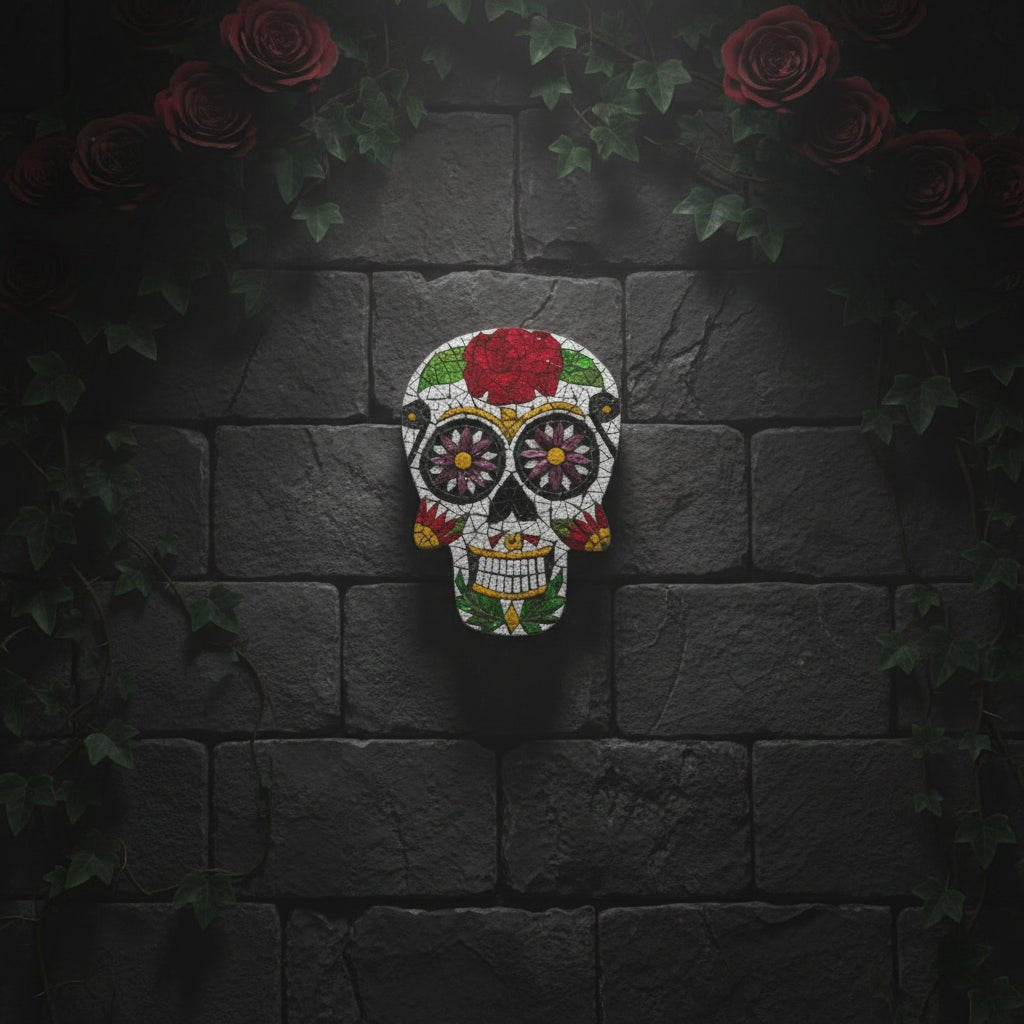 Mosaic Wall Hanging-Skull Wall Art, Affirmations & Hangings at World Of Decor NZ
