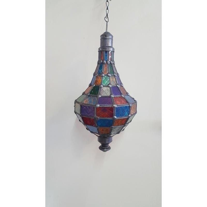 Multicoloured Moroccan Lamp 50cm MORROCCAN LAMP at World Of Decor NZ