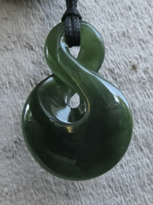 NZ Green Stone - Single Twist 37mm KIWIANA at World Of Decor NZ