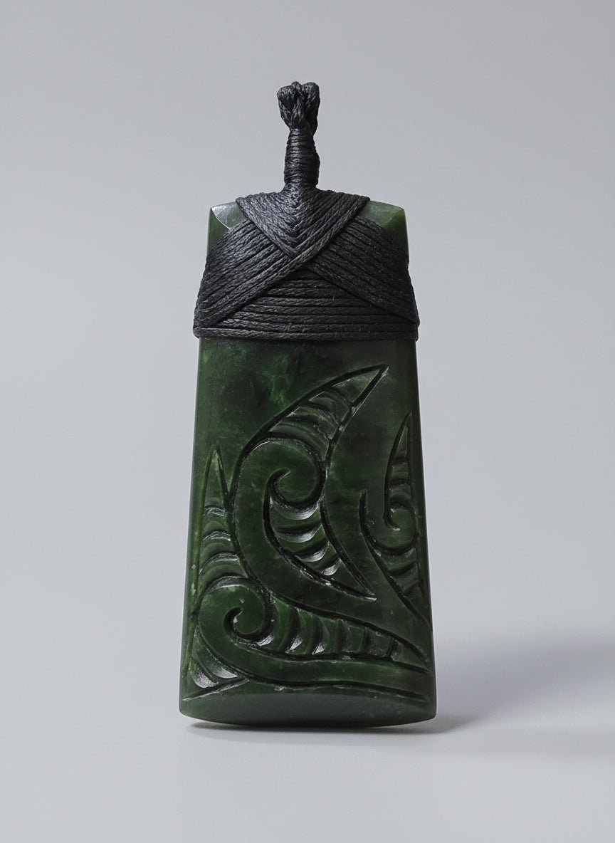 NZ Green Stone - Toki Engraved 60mm KIWIANA at World Of Decor NZ