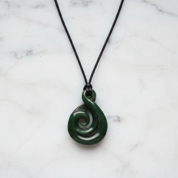 NZ Green Stone-Twist 38mm KIWIANA at World Of Decor NZ