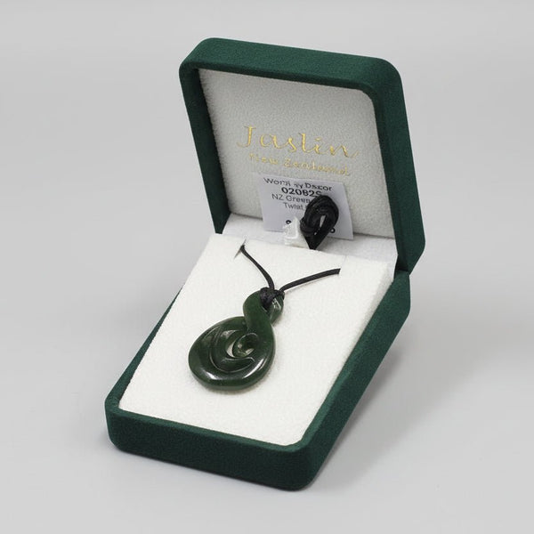 NZ Green Stone - Twist 38mm KIWIANA at World Of Decor NZ