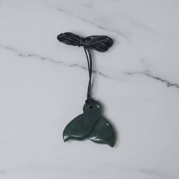NZ Green Stone - Whale Tail 30mm KIWIANA at World Of Decor NZ