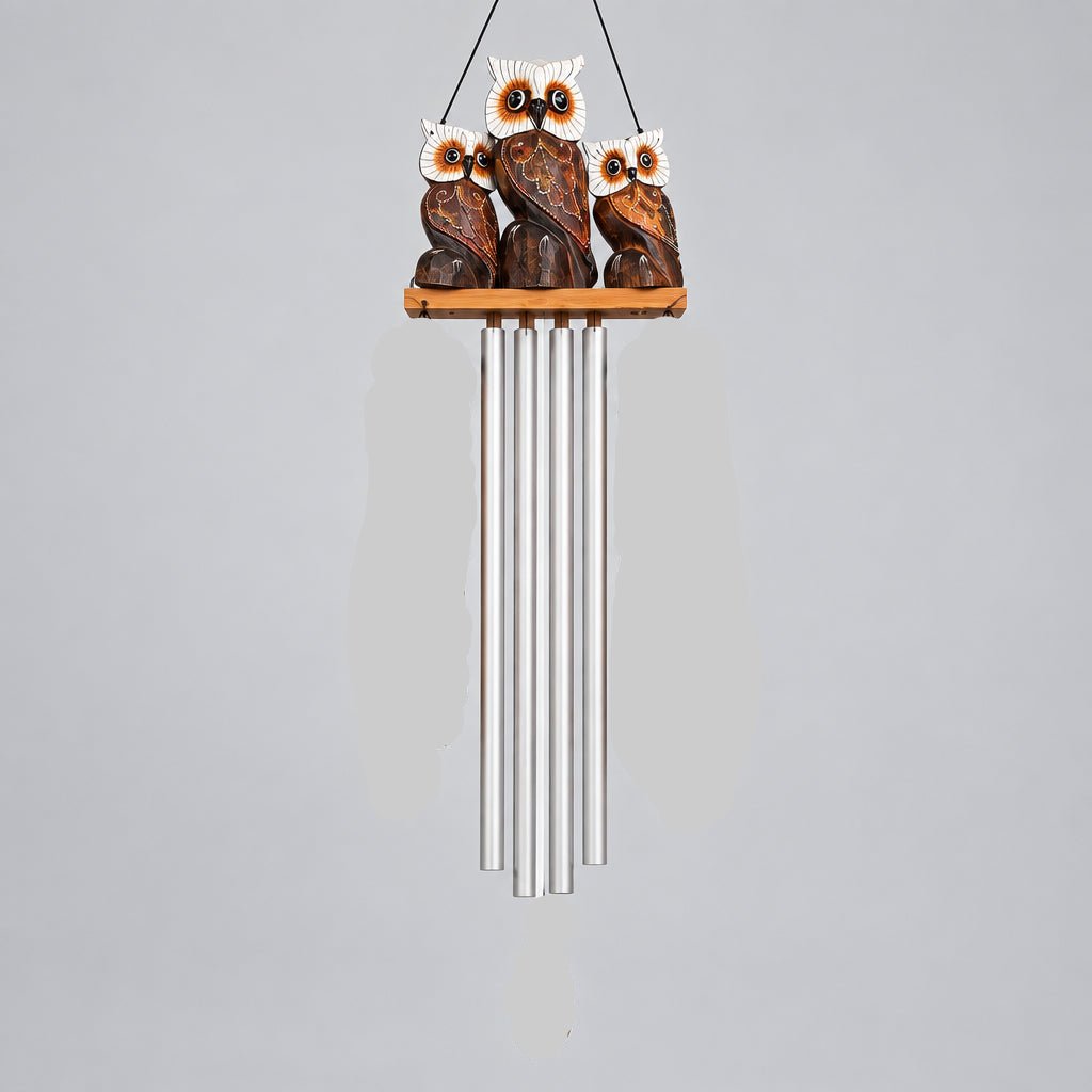 Owl Metal Wind Chimes 1 Meter ACCESSORIES at World Of Decor NZ