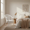 OZ Rattan Chair- White RATTAN & CANE FURNITURE at World Of Decor NZ
