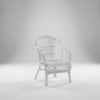 OZ Rattan Chair- White RATTAN & CANE FURNITURE at World Of Decor NZ