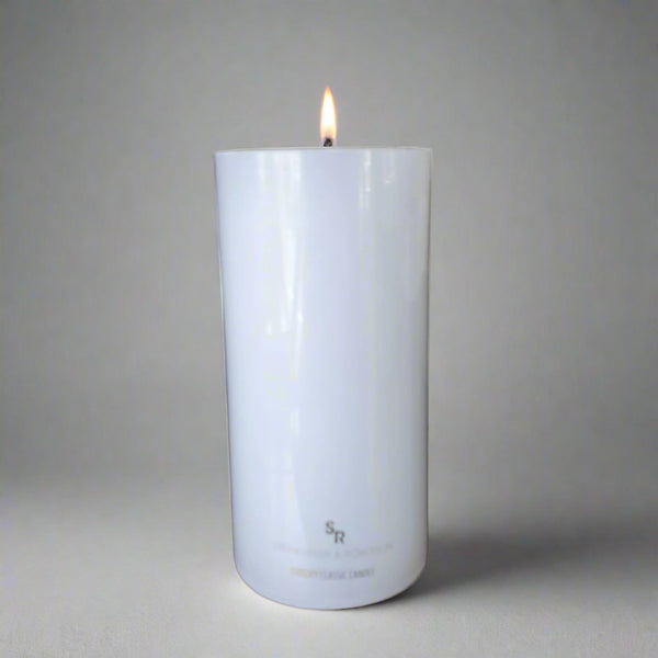 Pillar Candle 15cm - White at World Of Decor NZ