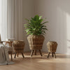 Rattan Planter Stand Large Cane & Rattan at World Of Decor NZ