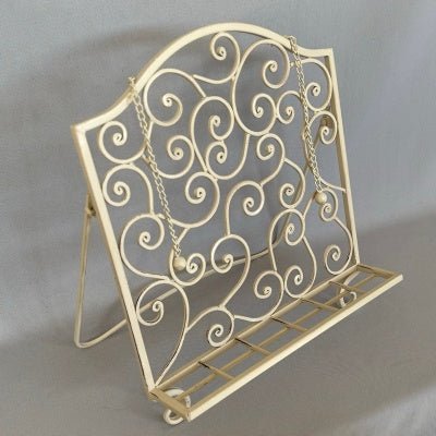 Recipe Holder Stand-Cream KITCHEN ACCESSORIES at World Of Decor NZ