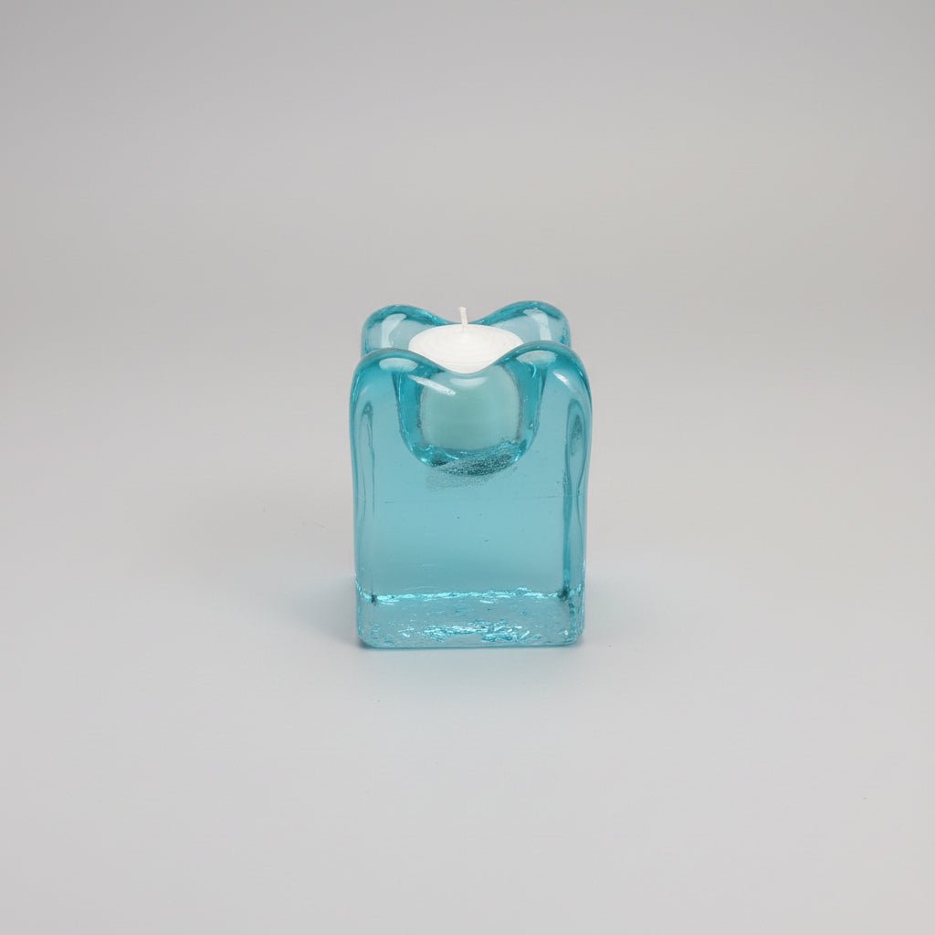 Recycled Glass Candle Holder Square CANDLES HOLDER at World Of Decor NZ