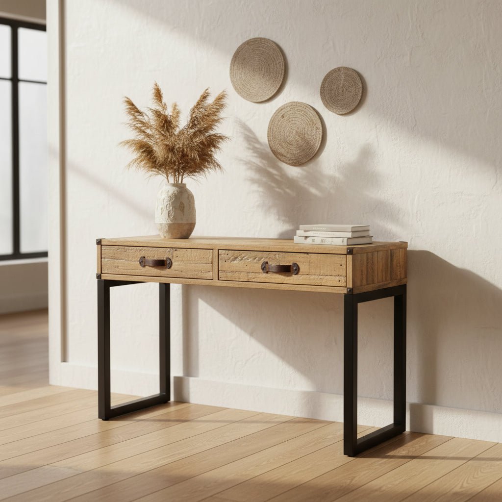 Recycled Wood Hall Table FURNITURE at World Of Decor NZ