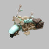 Retro Motorbike - Turquoise Collectibles/Novelties/Wheels at World Of Decor NZ