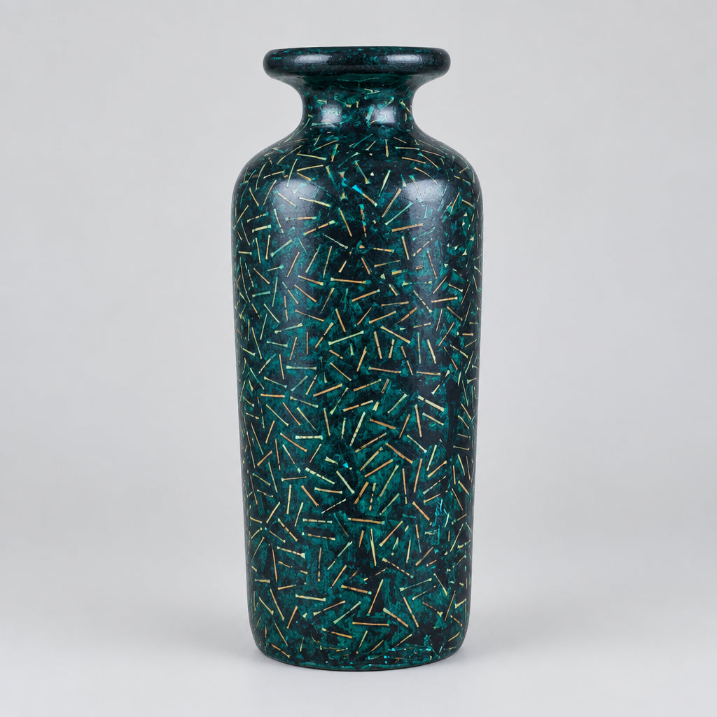 Terracotta Green Textured Vase VASE at World Of Decor NZ