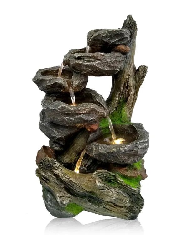 Rock & Wood Water Fountain WATER FOUNTAIN at World Of Decor NZ