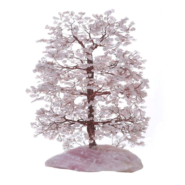 Rose Quartz Crystal Tree Rose Quartz Base 45cm* CRYSTAL at World Of Decor NZ